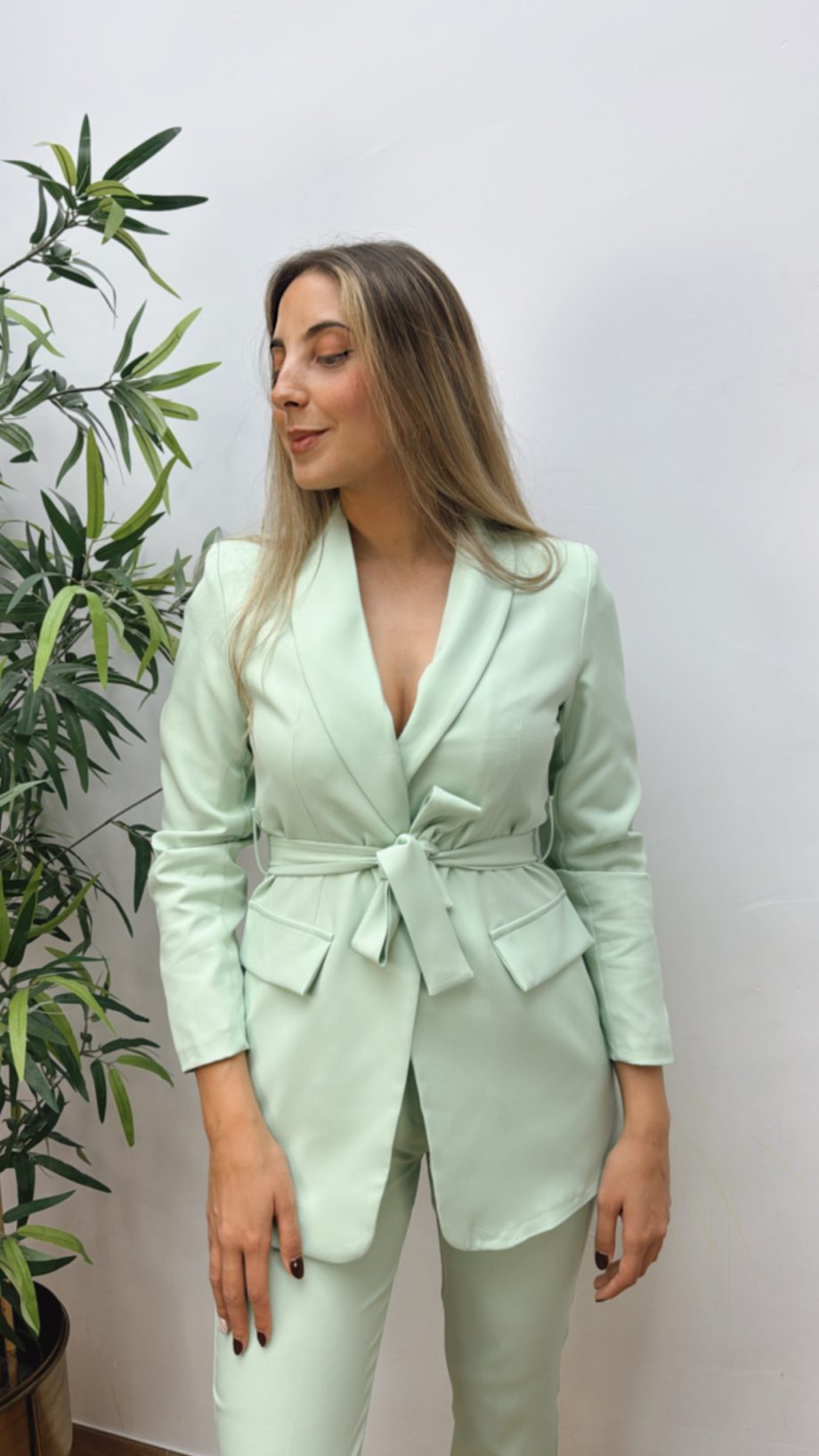 Traje Chaqueta Verde Agua Lazada