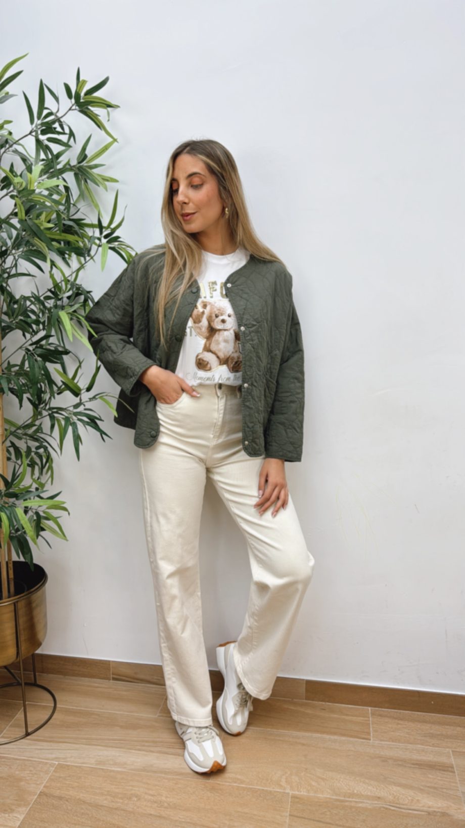 Chaqueta Guateada Verde Khaki