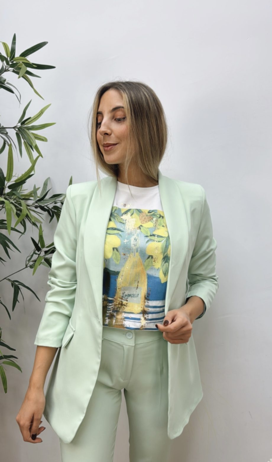 Traje Chaqueta Verde Agua Lazada