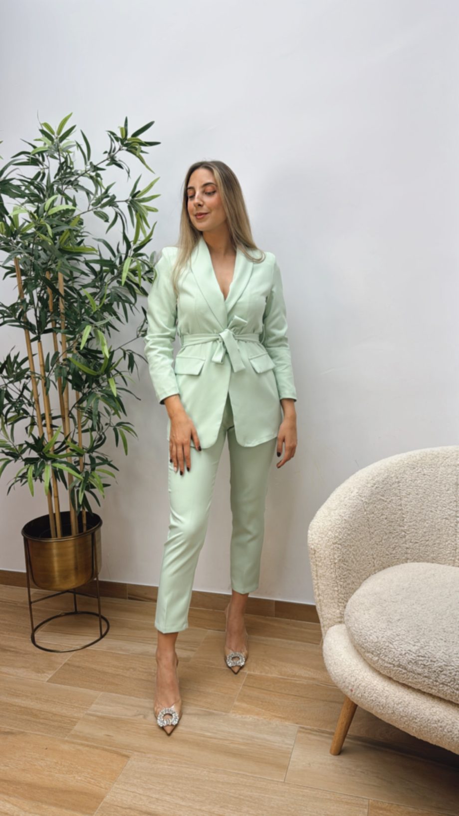 Traje Chaqueta Verde Agua Lazada