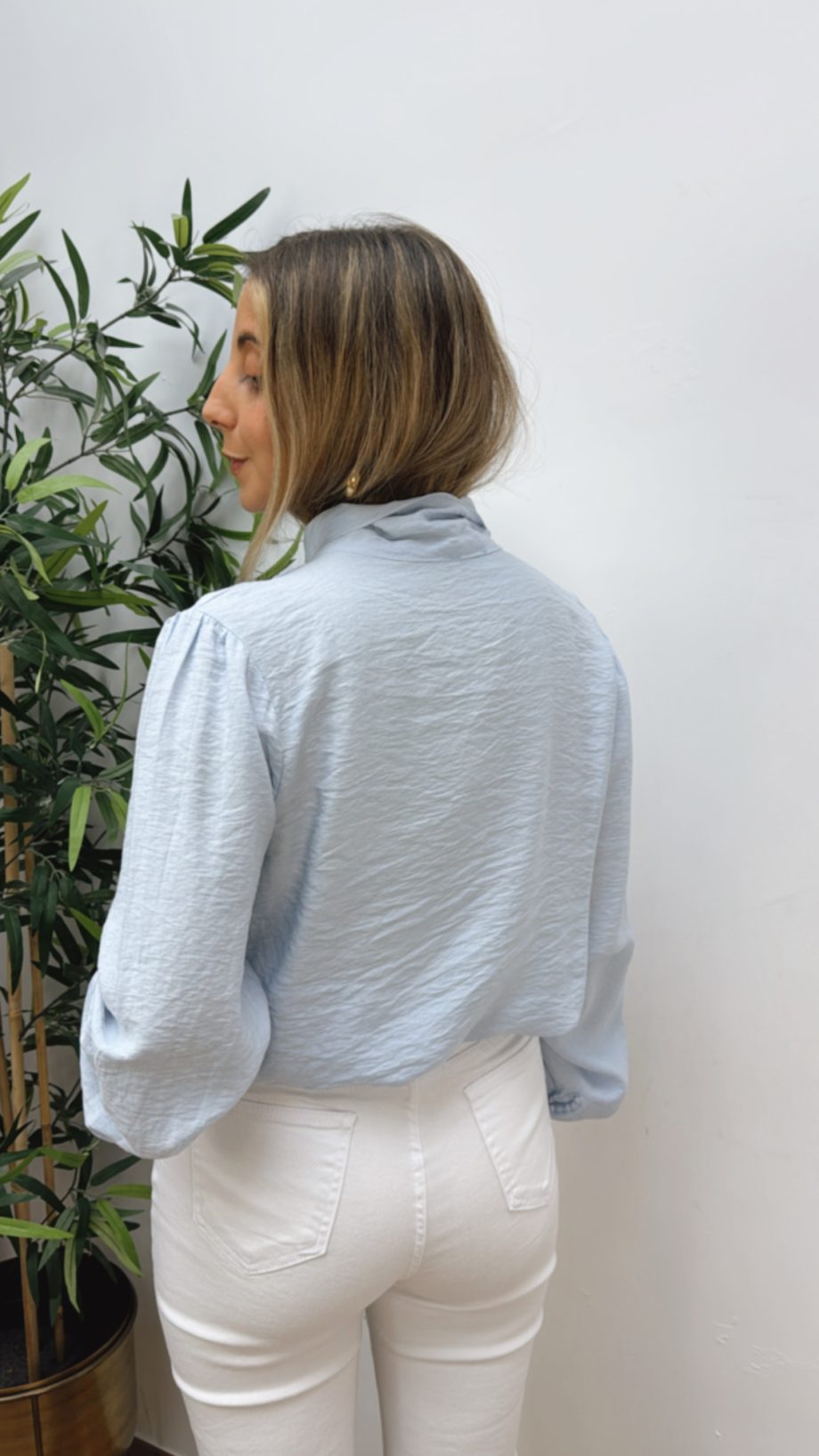 Blusa Lazo Azul Cielo