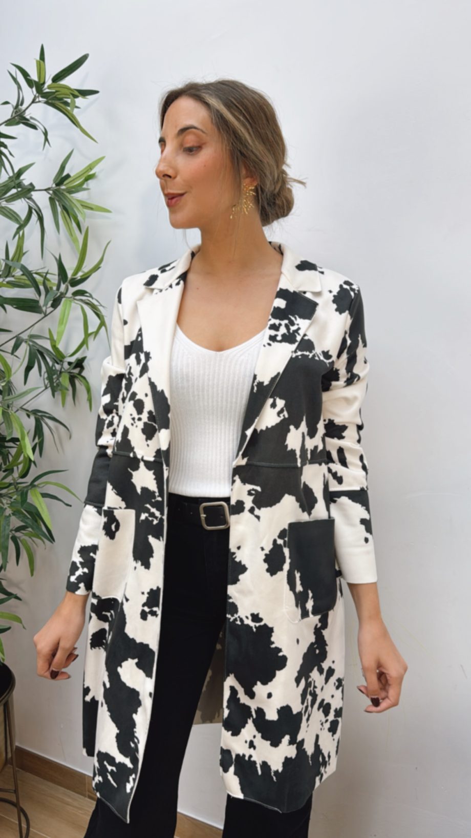 Chaqueta Vaca Negro