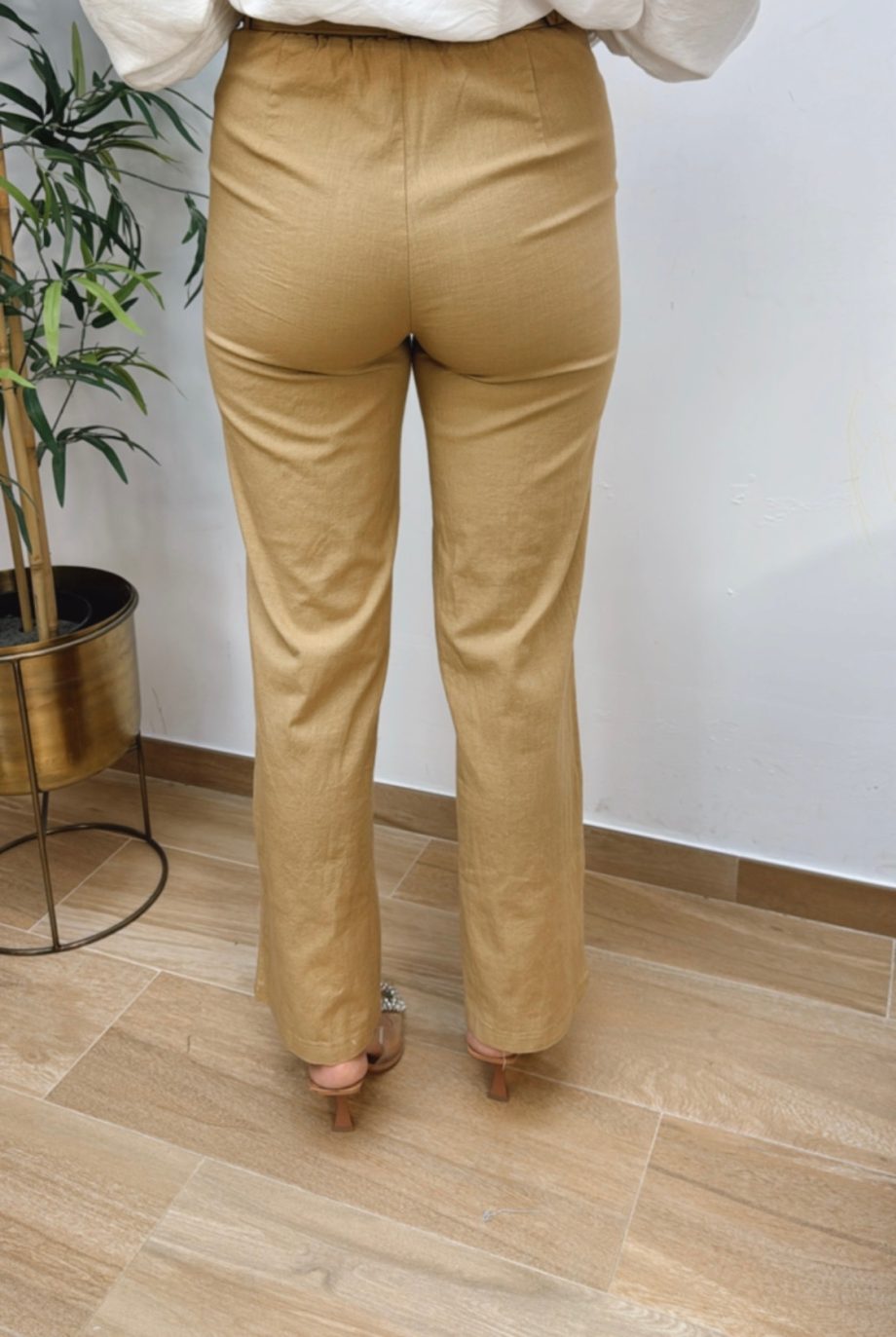 Pantalón Cinturón Camel